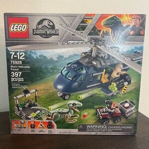 Lego *RETIRED* 75928 Jurassic World - Blue’s Helicopter Pursuit 397 pcs Age 7-12